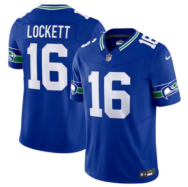 Men's Seattle Seahawks #16 Tyler Lockett Royal 2023 F.U.S.E. Vapor Limited Throwback Stitched Jersey,We sell and wholesale Men's Seattle Seahawks #16 Tyler Lockett Royal 2023 F.U.S.E. Vapor Limited Throwback Stitched Jersey on line form chian!